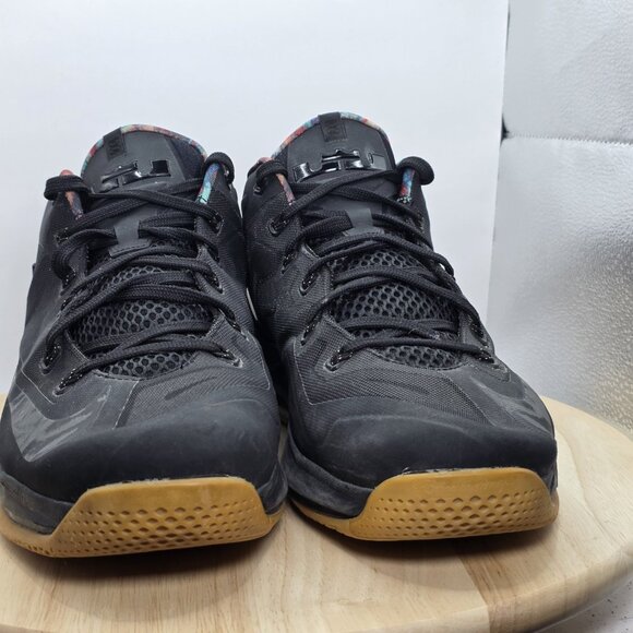 Mens Size 13 - Nike Max LeBron 11 XI Low Black Gum Sneakers Shoes  642849-078 - Picture 2 of 9